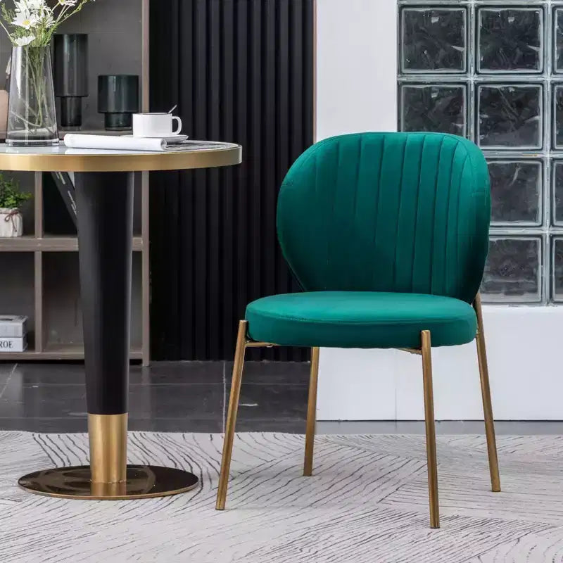 Roundhill Furniture Amoa σύγχρονο σετ τραπεζαρίας, λευκό στρογγυλό τραπέζι φαγητού με 4 καρέκλες, 5 τεμαχίων