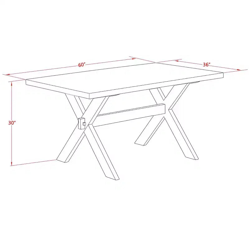 Set da cucina HomeStock da 6 pezzi con sedie in lino blu