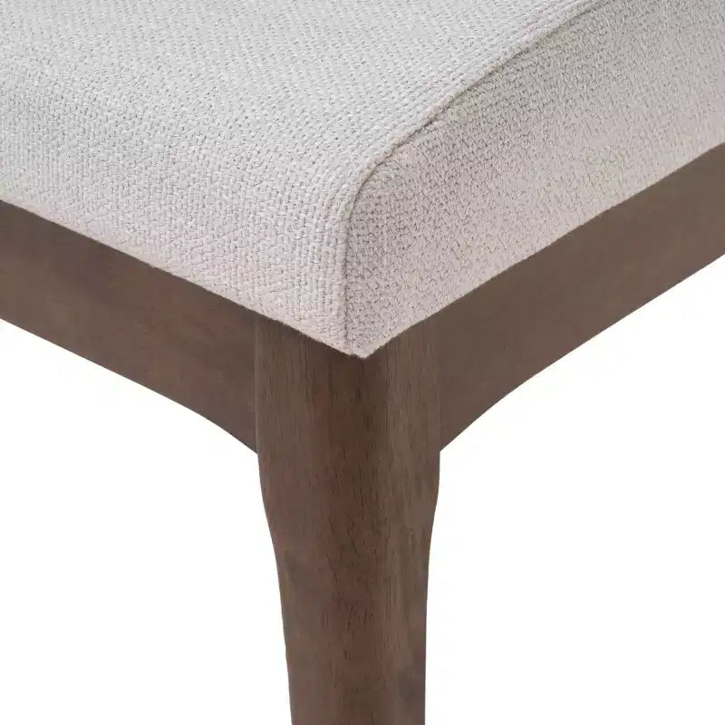 Set da pranzo da 5 pezzi con tavolo da cucina e 4 sedie imbottite, stile moderno di metà secolo, beige/grigio+noce-ModernLuxe
