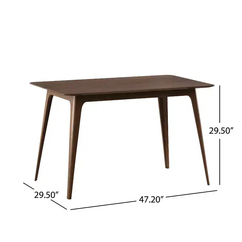 Set da pranzo da 5 pezzi con tavolo da cucina e 4 sedie imbottite, stile moderno di metà secolo, beige/grigio+noce-ModernLuxe