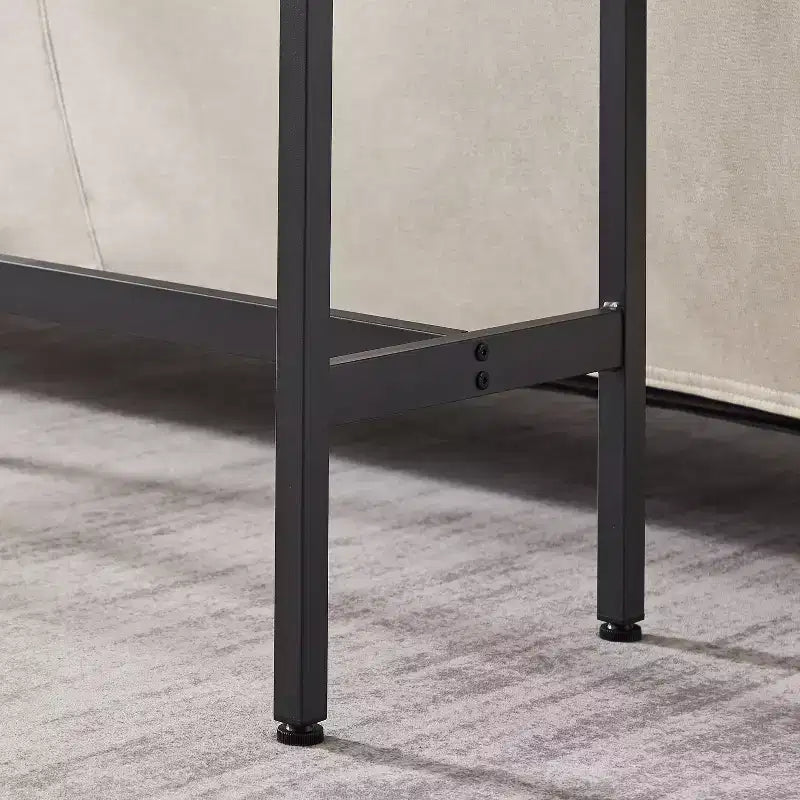 GDFStudio Briar rustikales 3-teiliges Bartisch-Set mit Barhockern mit Kunstlederpolsterung