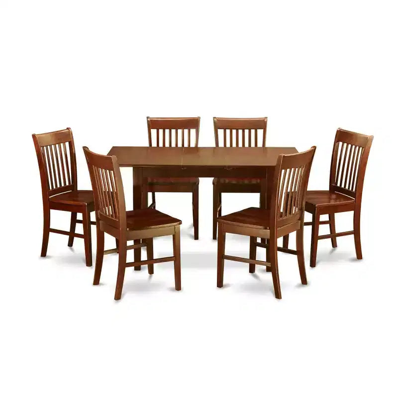 HomeStock set da pranzo con tavolo con allunga e sedie da pranzo