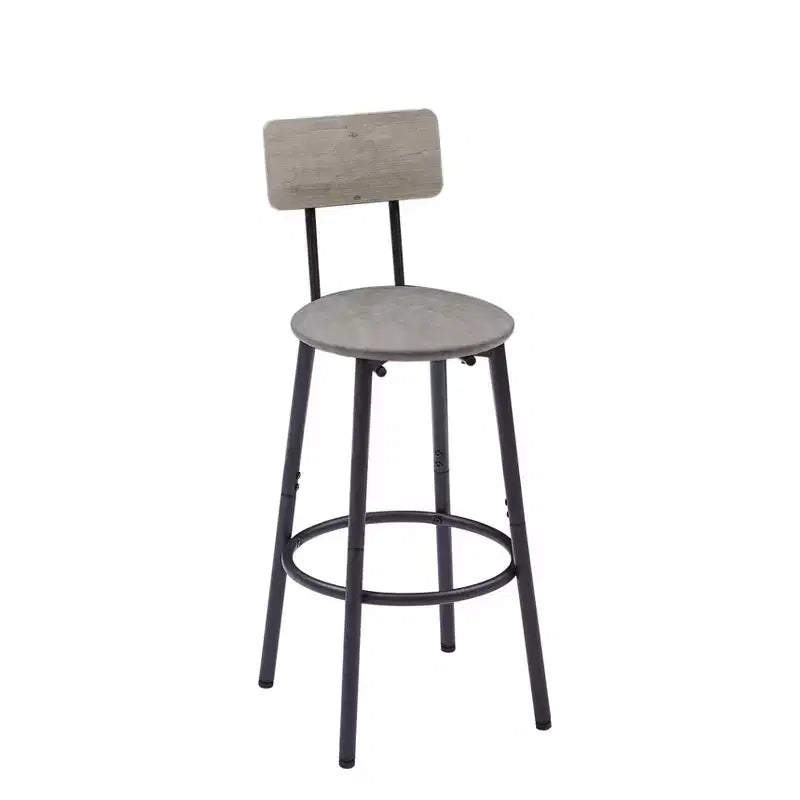 3-teiliges Barhocker-Set für 2 Personen, Esszimmer-Set in Thekenhöhe mit 2 gepolsterten Hockern, Frühstückstisch-Set, Bistro-Esszimmer-Set, rustikal und industriell - ModernLuxe