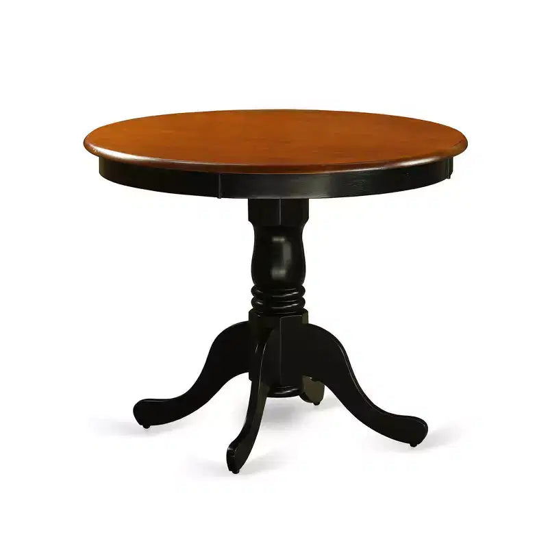 Set da cucina HomeStock Belmont - tavolo e 2 sedie da pranzo, nero e ciliegio