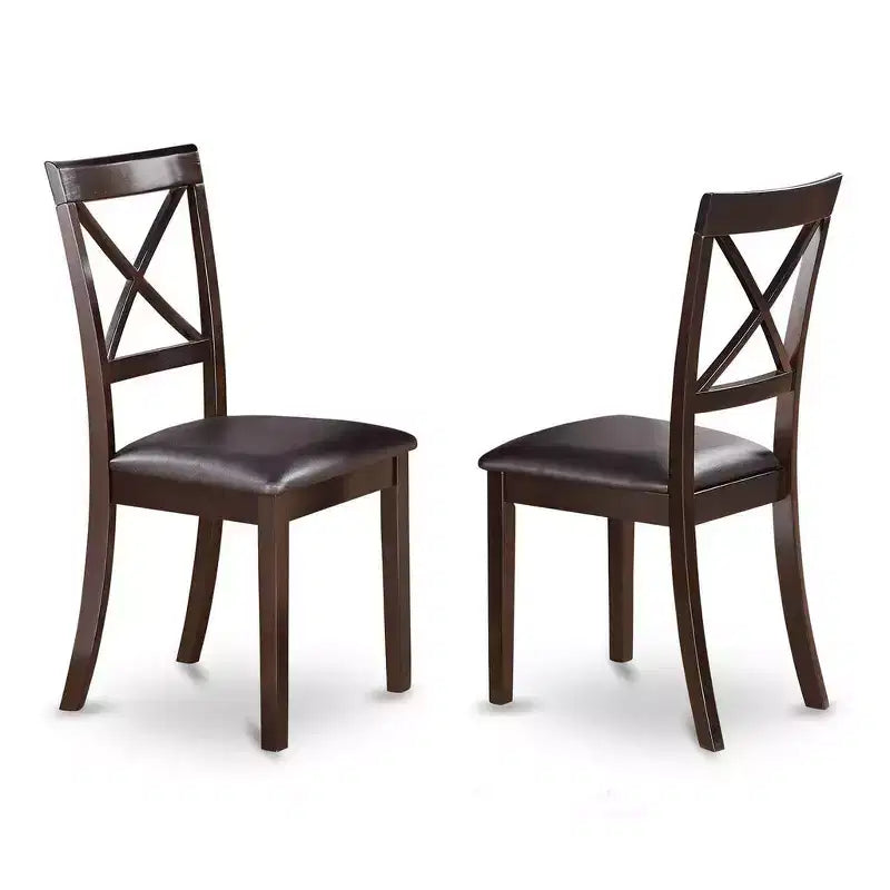 HomeStock Belmont Küchentisch-Set - Tisch plus 2 Esszimmerstühle, Cappuccino