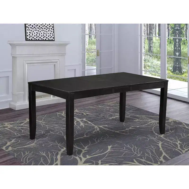 HomeStock Belmont Esszimmer-Set - Esstisch mit Einlegeplatte plus Küchenstühle, Cappuccino