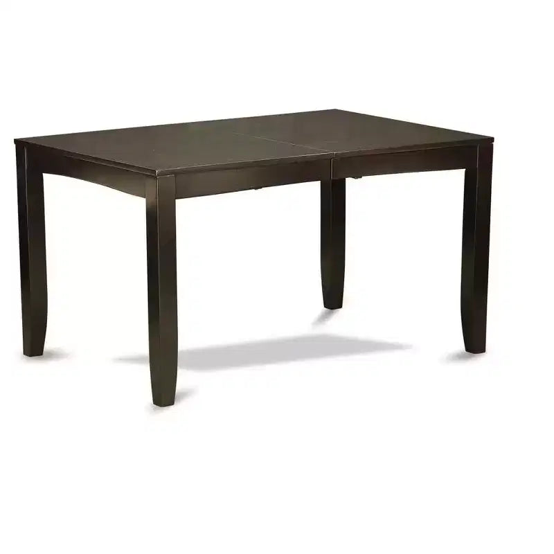 HomeStock Belmont Esszimmer-Set - Esstisch mit Einlegeplatte plus Küchenstühle, Cappuccino