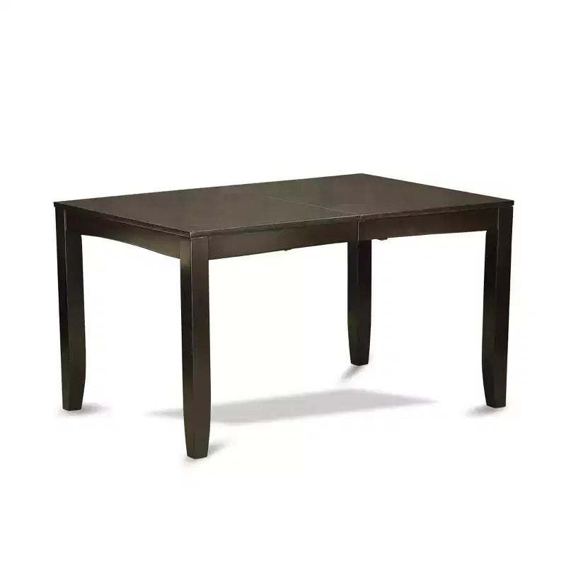 HomeStock Belmont Esszimmer-Set - Esstisch mit Einlegeplatte plus Küchenstühle, Cappuccino