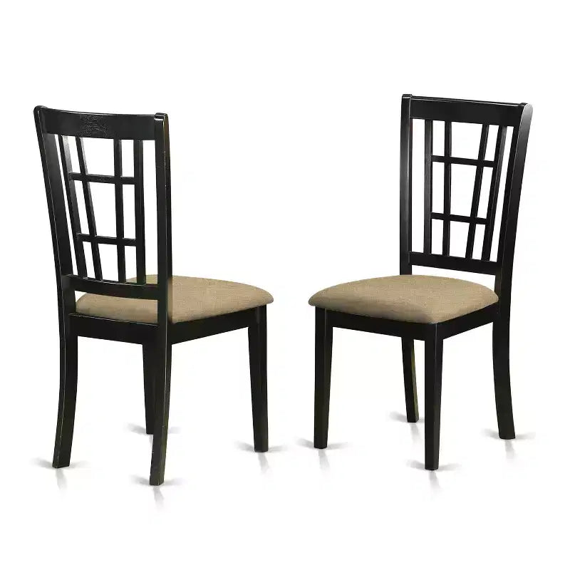 Set tavolo da pranzo HomeStock Belmont - tavolo da cucina e sedie da pranzo, nero