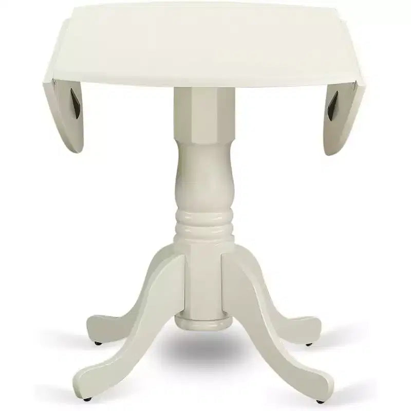 Кухненски комплект HomeStock Belmont Dublin от 5 части - маса за хранене и 4 кухненски стола с дървени седалки, ленено бял