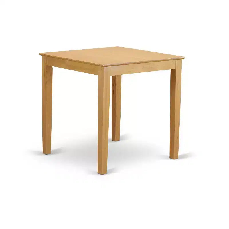 HomeStock Belmont kuhinjski set od 5 komada uključuje kvadratni blagovaonski stol i 4 stolice za blagovaonicu, 36x36 inča, hrast