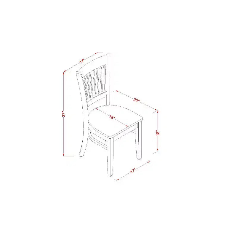 HomeStock Belmont Esszimmer-Set - kleiner Esstisch und Esszimmerstühle