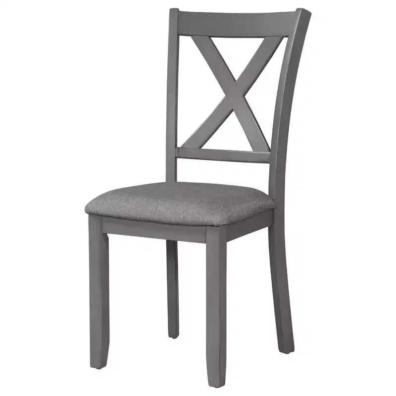 Set da pranzo in stile rustico da 6 pezzi con panca per 6 persone, tavolo rettangolare in legno e 4 sedie imbottite