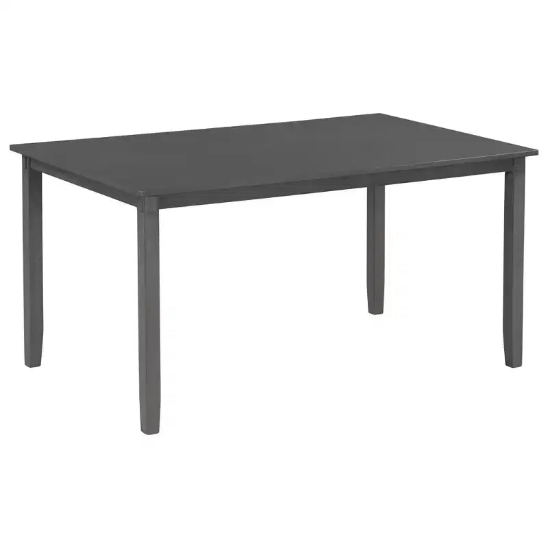 Set da pranzo in stile rustico da 6 pezzi con panca per 6 persone, tavolo rettangolare in legno e 4 sedie imbottite