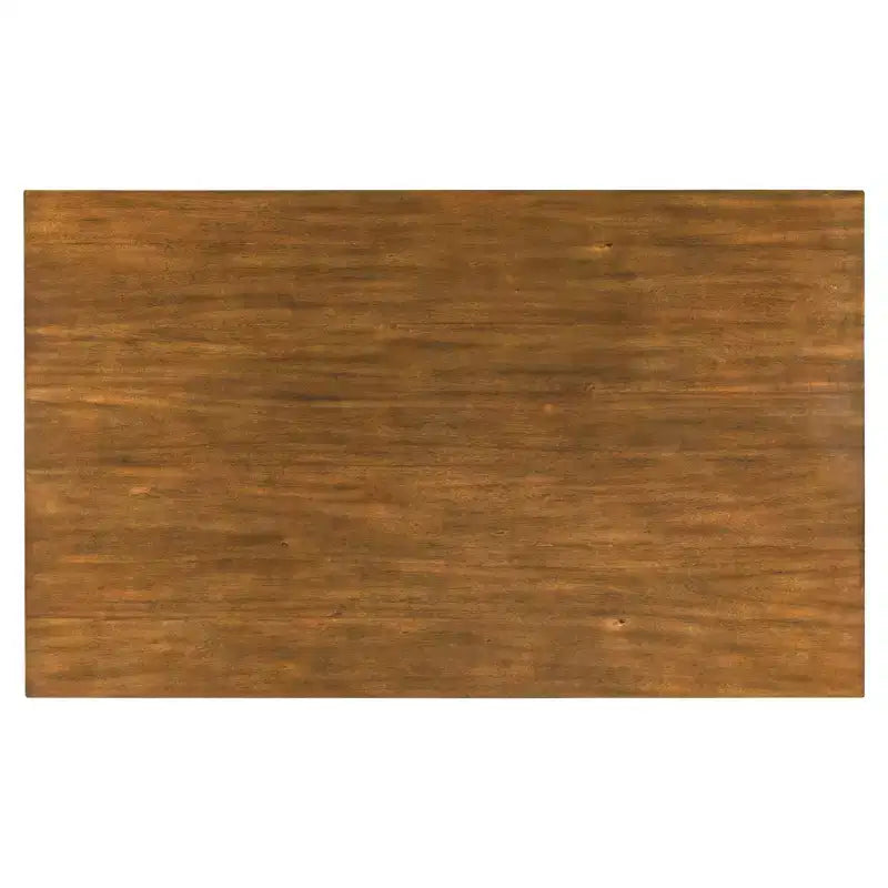 Set da pranzo in stile rustico da 6 pezzi con panca per 6 persone, tavolo rettangolare in legno e 4 sedie imbottite