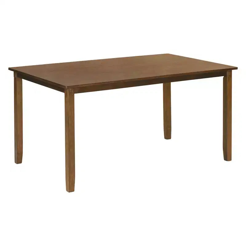 Set da pranzo in stile rustico da 6 pezzi con panca per 6 persone, tavolo rettangolare in legno e 4 sedie imbottite