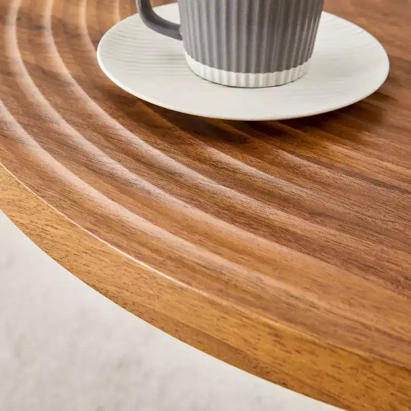 3/5-teiliges Esszimmertisch-Set, runder Küchentisch, platzsparende Essecke mit 2/4 gepolsterten Stühlen - ModernLuxe