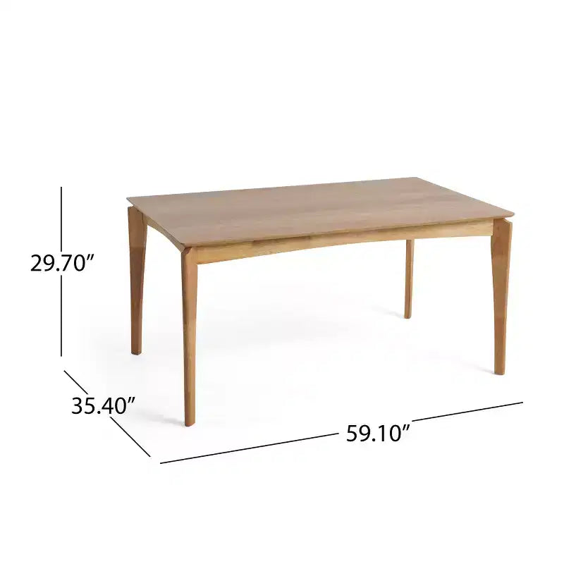 Christopher Knight Home Adrian 7-teiliges Esszimmertisch-Set aus Holz im Mid-Century-Modern-Stil mit gepolsterten Esszimmerstühlen