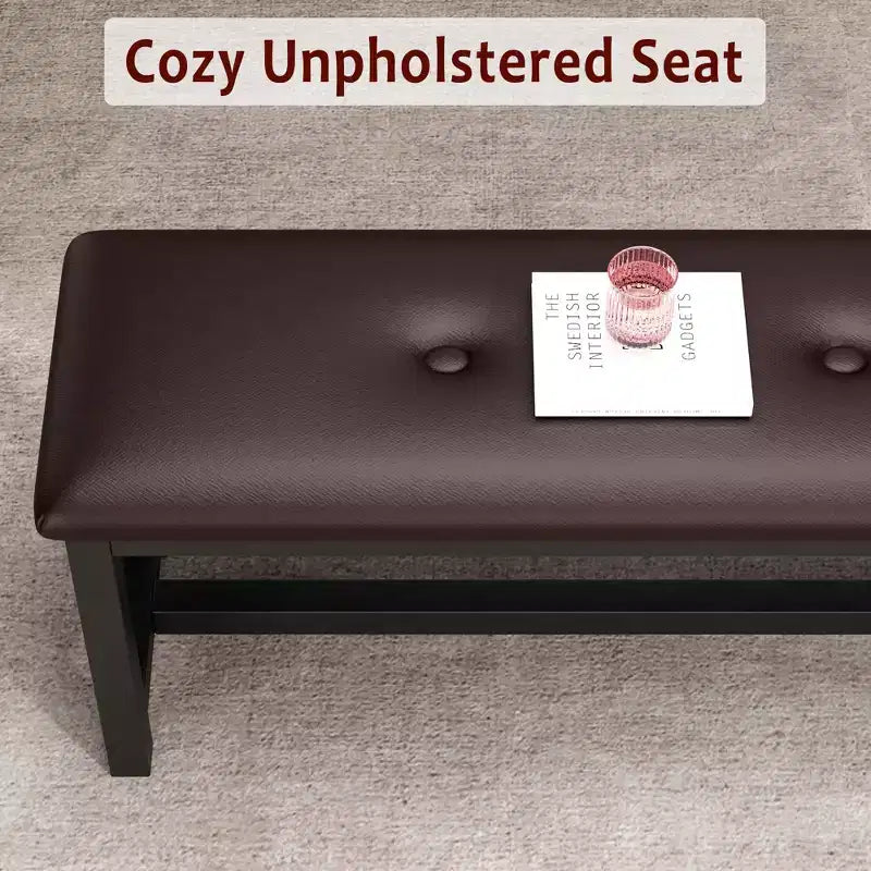 Set da pranzo 63 per 4-8 persone, ampio set da cucina allungabile con 2 panche imbottite per 6 persone, set da pranzo rettangolare da 3 pezzi per 4 persone