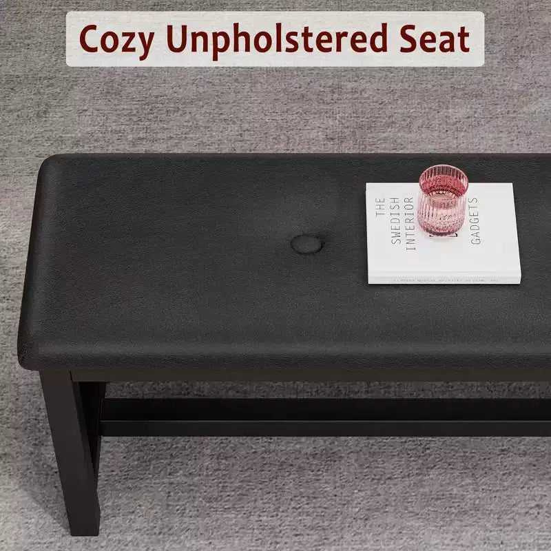 Set da pranzo 63 per 4-8 persone, ampio set da cucina allungabile con 2 panche imbottite per 6 persone, set da pranzo rettangolare da 3 pezzi per 4 persone