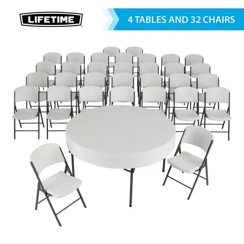 Lifetime 60-Zoll-Rundtisch- und Stuhl-Set