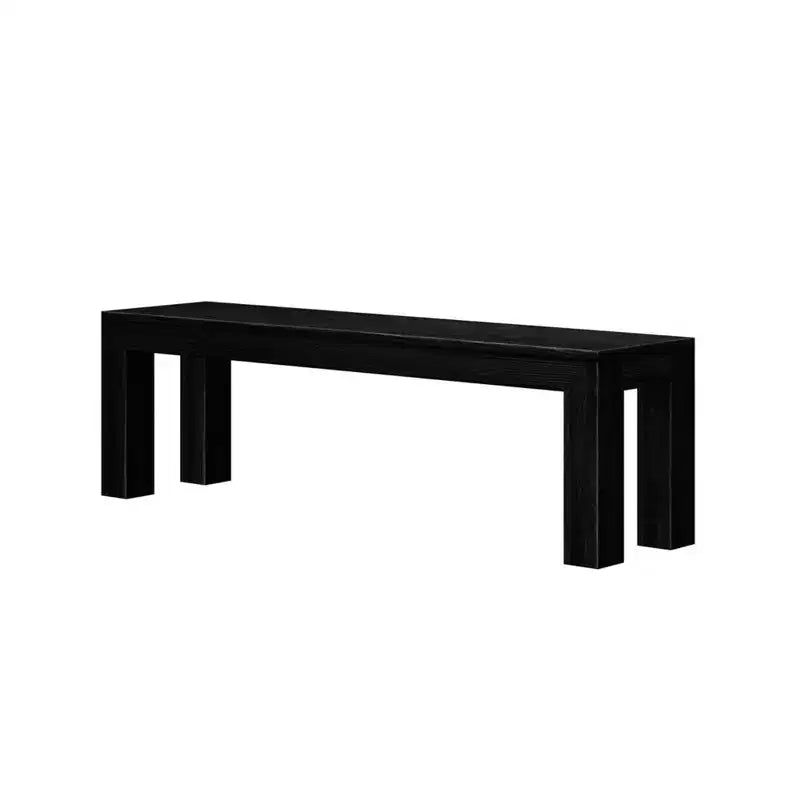 Set da pranzo moderno in legno massello da 72 con panca + 4 sedie