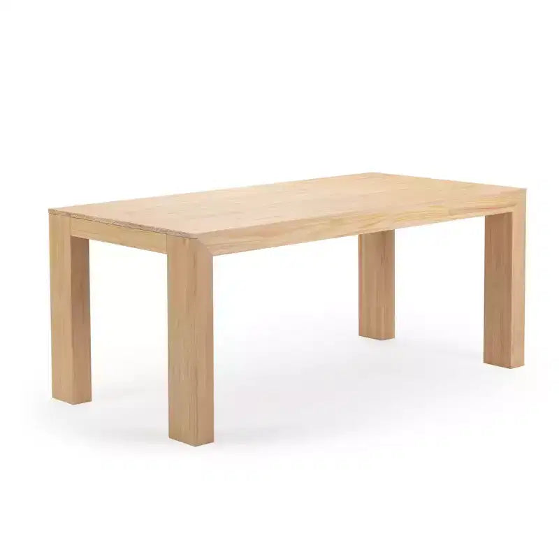 Plank+Beam 72 modernes Esstischset aus Massivholz, + 6 Stühle, Walnuss