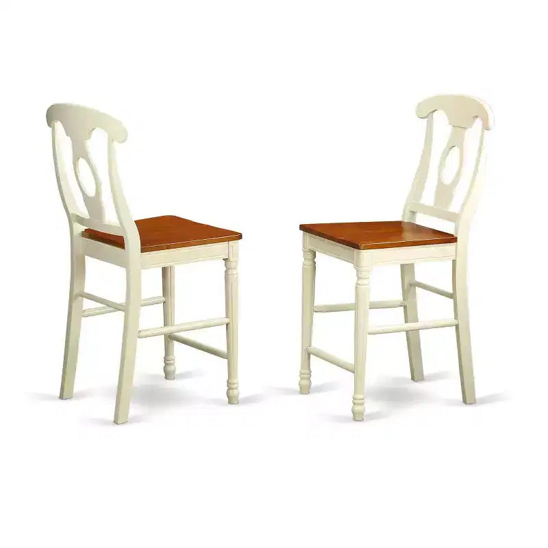 Set da cucina con tavolo da bancone - Set da pranzo in 5 pezzi con sedie - 36x36 pollici - Design moderno