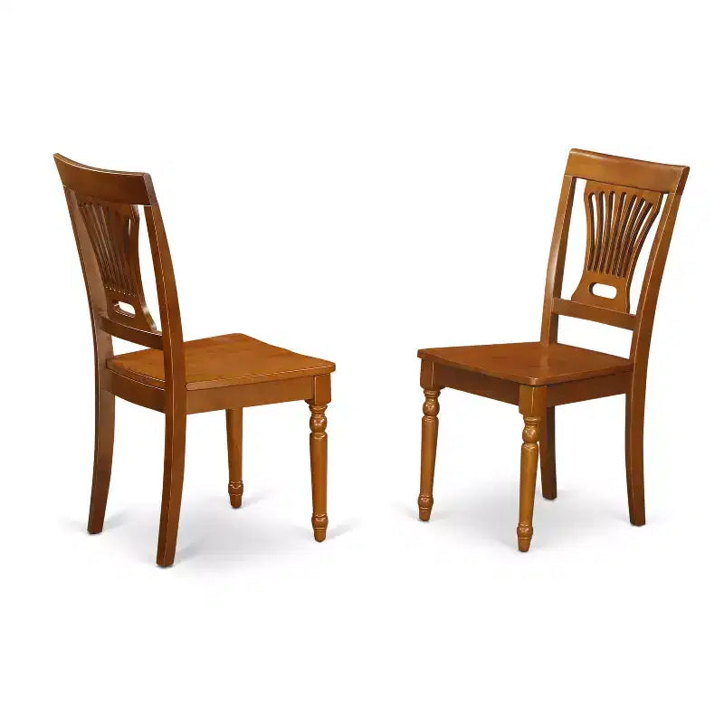 Set da pranzo da cucina da 7 pezzi - Tavolo rettangolare con prolunga a farfalla e 6 sedie - Struttura in legno massello