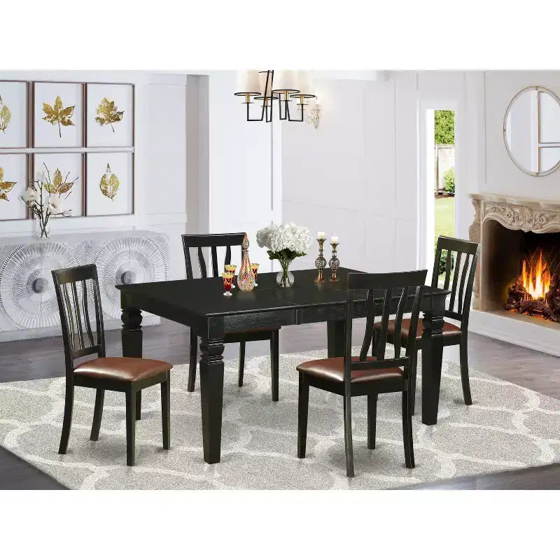 Set da pranzo con tavolo e sedie - Set da pranzo per cucina e sala da pranzo - Set da 7 pezzi
