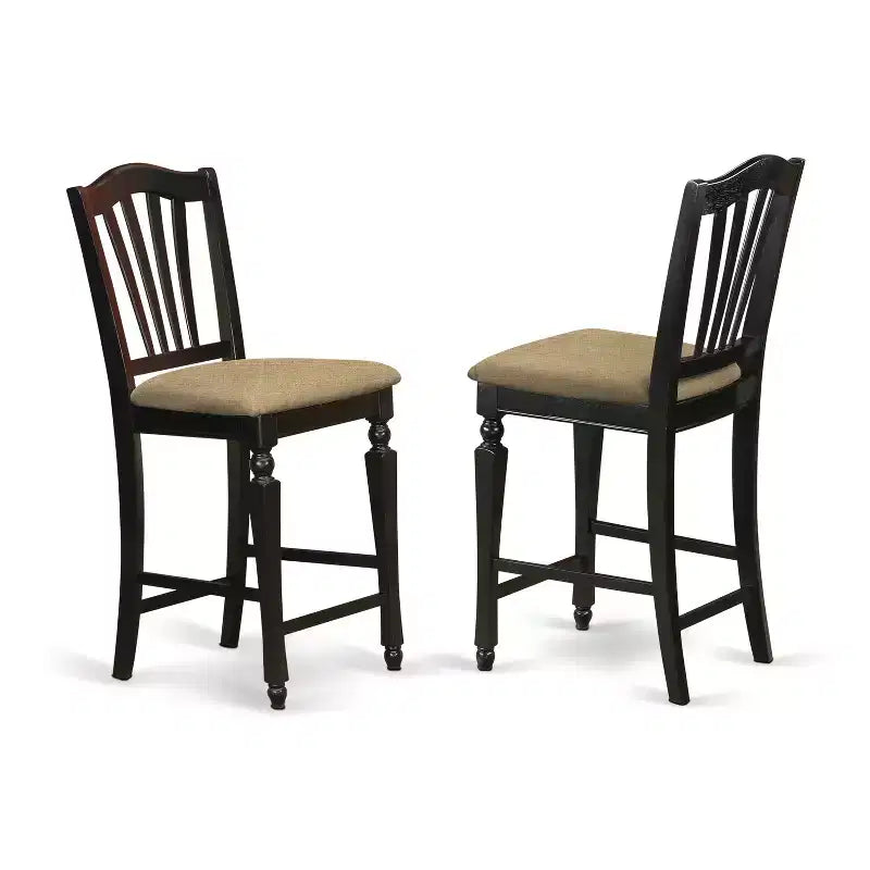 Set da cucina da 3 pezzi con tavolo e sedie - Tavolo rotondo con piedistallo e 4 sedie