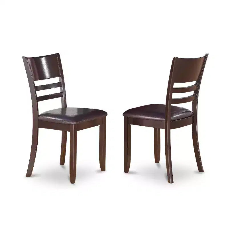 6-teiliges Esszimmer-Tischset - rechteckiger Tisch, 4 Stühle und Bank - Küchenset