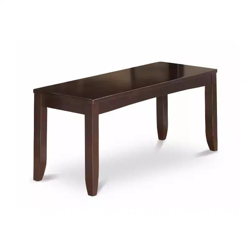 6-teiliges Esszimmer-Tischset - rechteckiger Tisch, 4 Stühle und Bank - Küchenset