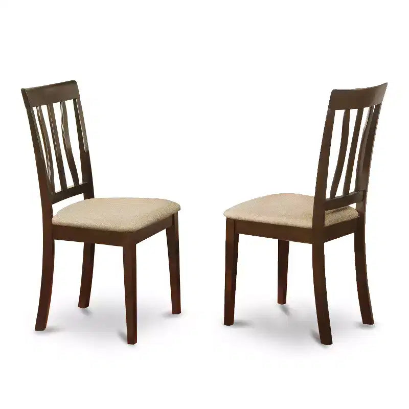Set da cucina per 4 persone - set da pranzo da 5 pezzi con tavolo rotondo e sedie in lino - stile Art Déco
