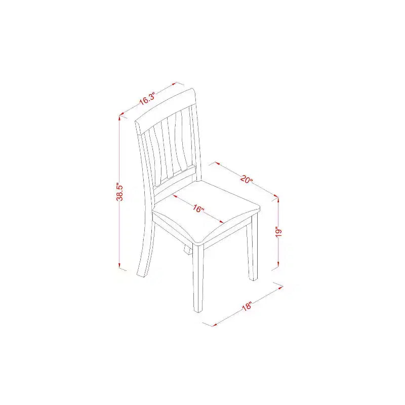 Set da cucina per 4 persone - set da pranzo da 5 pezzi con tavolo rotondo e sedie in lino - stile Art Déco