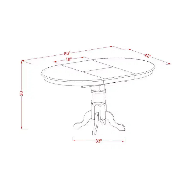 Set da pranzo toscano da 5 pezzi - tavolo ovale e 4 sedie - finitura ciliegio nero - set da cucina