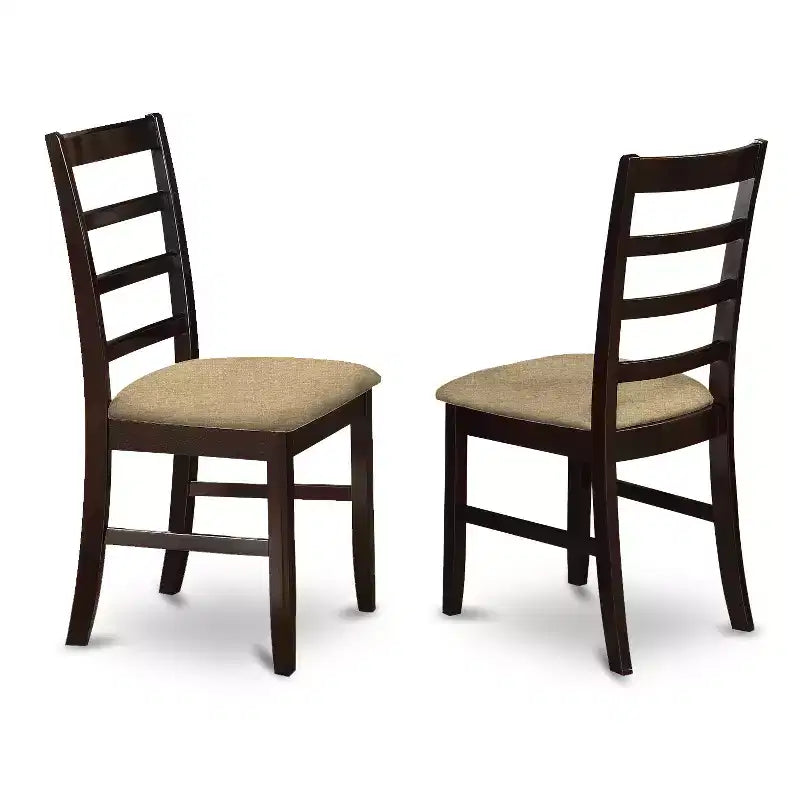 Esszimmer-Set - Tisch mit Stühlen - eklektischer Stil - Cappuccino-Finish - Küchen-Dinette-Set