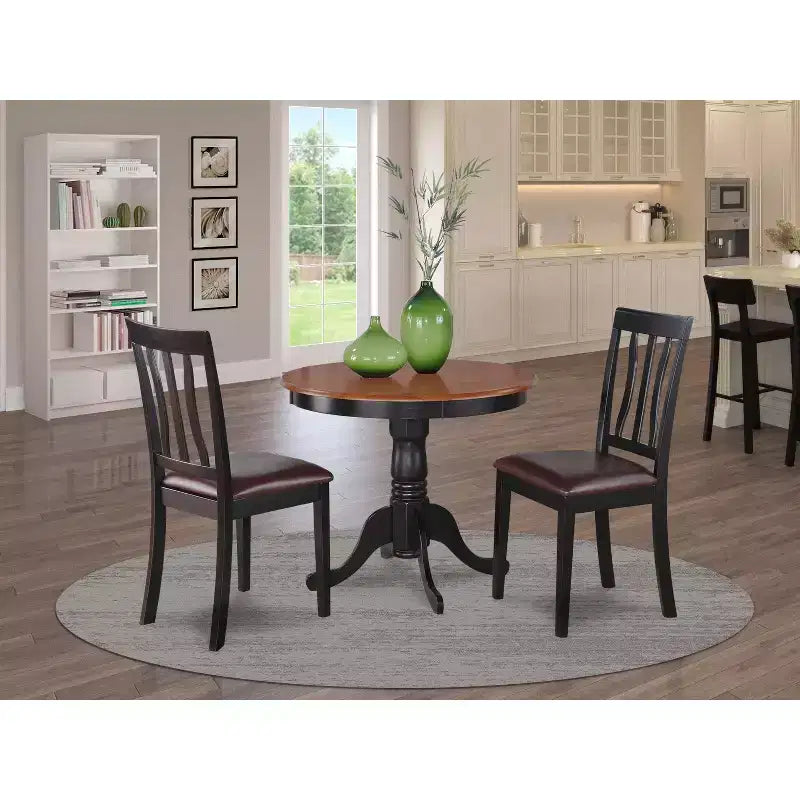 Kitchen Table Set with 2 Chairs - Dining Table and Chair Set for Small Spaces