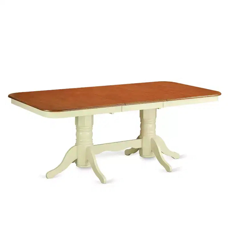 Set da pranzo vittoriano da 5 pezzi, tavolo rettangolare e 4 sedie - allungabile da 60/78 pollici