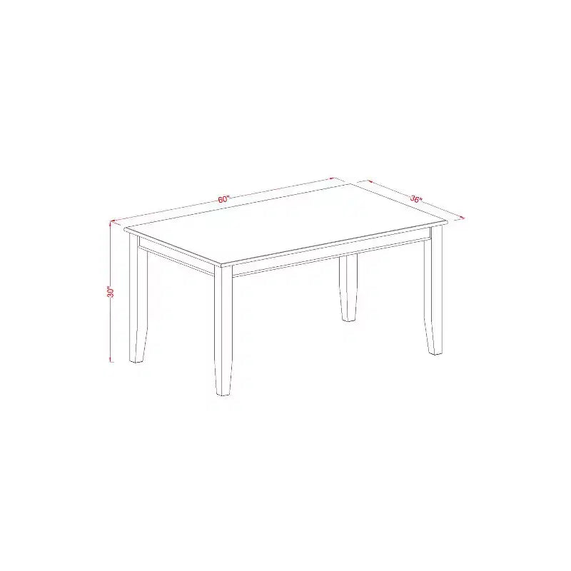 Elegante set da pranzo rettangolare con panca - Set da cucina da 6 pezzi con tavolo e sedie - Design moderno