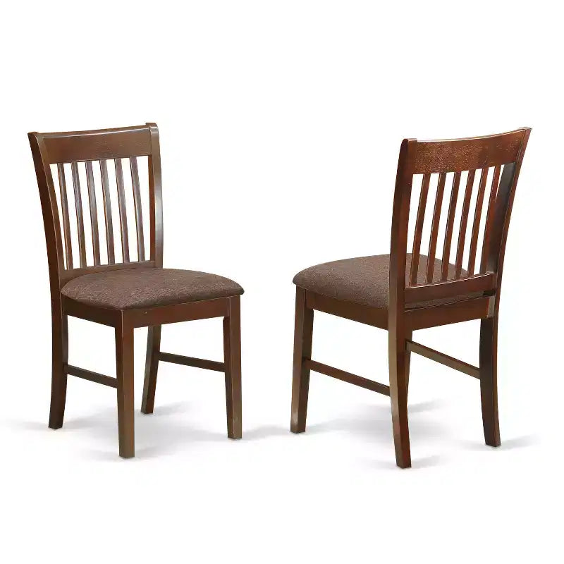5-delige dinetteset - eigentijdse eettafel en 4 stoelen - mahonieafwerking van 36x60 inch