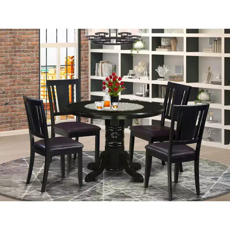 Set da tavolo da pranzo con sedie - Tavolo da cucina e 4 sedie - Stile moderno
