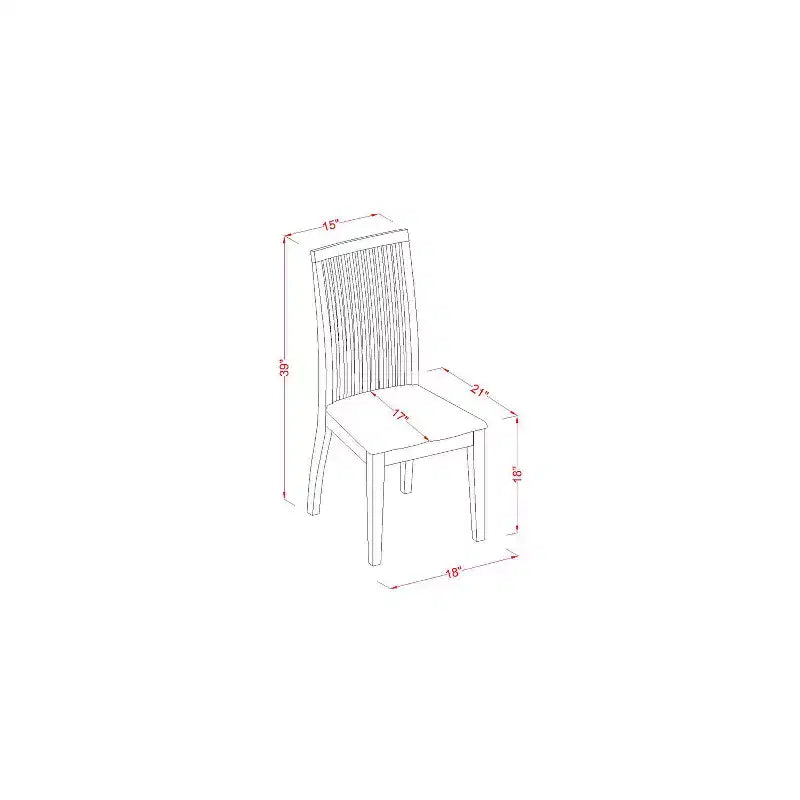 Set da cucina in 3 pezzi con tavolo da pranzo rotondo e sedie, bianco lino, HomeStock