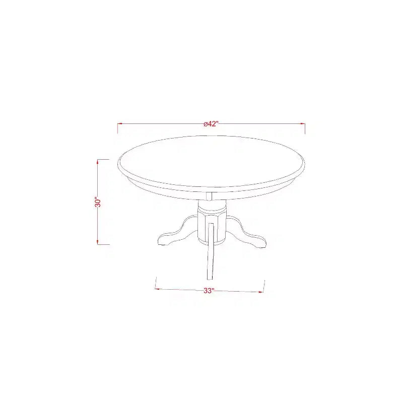 Moderne 5-delige eetset - ronde tafel en 4 keukenstoelen - zwarte afwerking - HomeStock