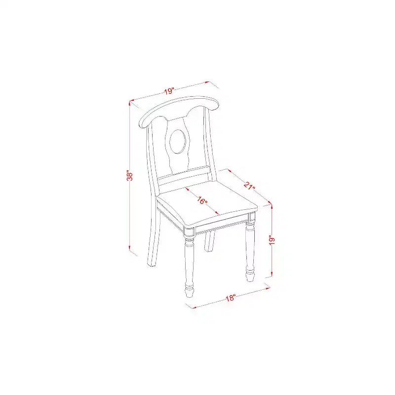 Moderne 5-delige eetset - ronde tafel en 4 keukenstoelen - zwarte afwerking - HomeStock