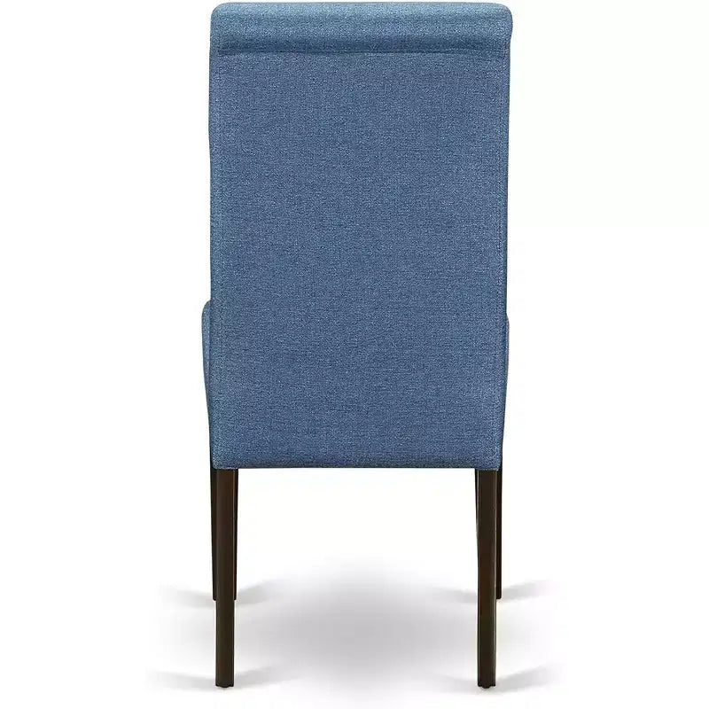 HomeStock 7-teiliges Esszimmer-Set mit Cappuccino-Finish, Tischplatte aus Massivholz und 6 Stühlen