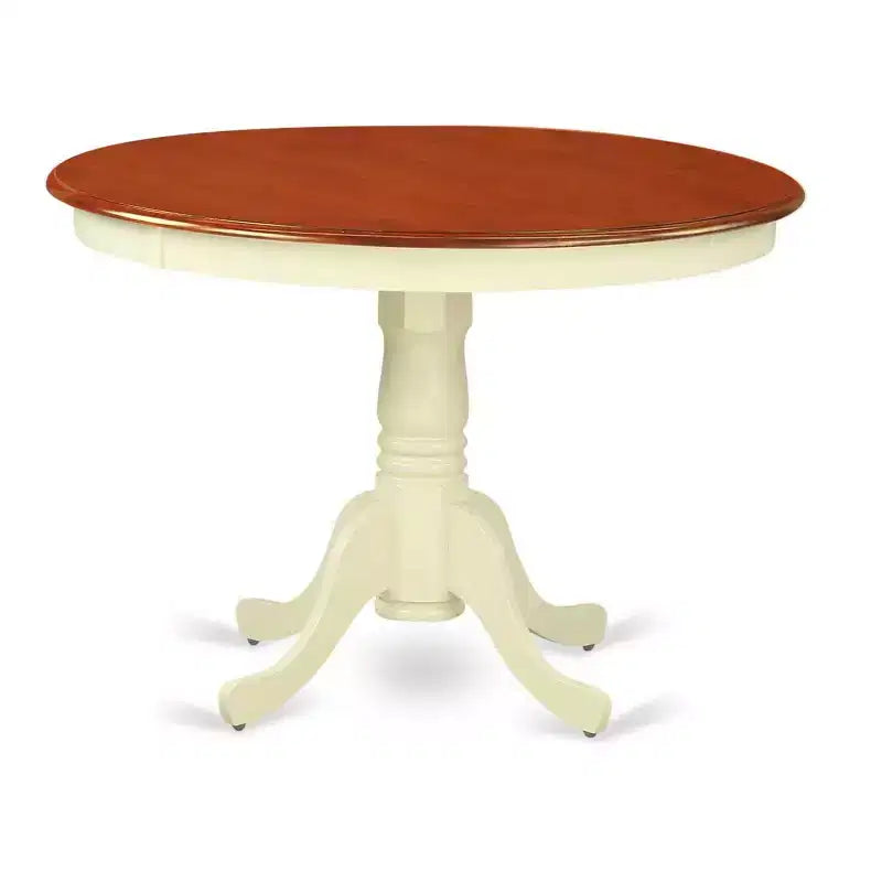 Set da pranzo rotondo da 3 pezzi, tavolo da 42 pollici e 2 sedie, stile toscano
