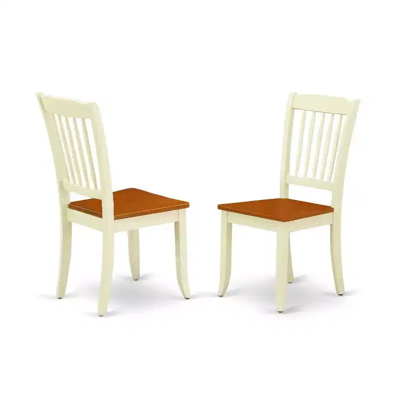 Set da pranzo rotondo da 3 pezzi, tavolo da 42 pollici e 2 sedie, stile toscano