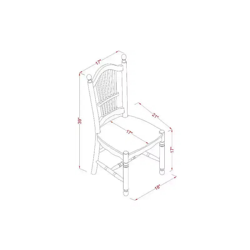 Set da tavolo da pranzo moderno da 3 pezzi - Tavolo e sedie in legno bianco lino - Set da sala da pranzo per cucina