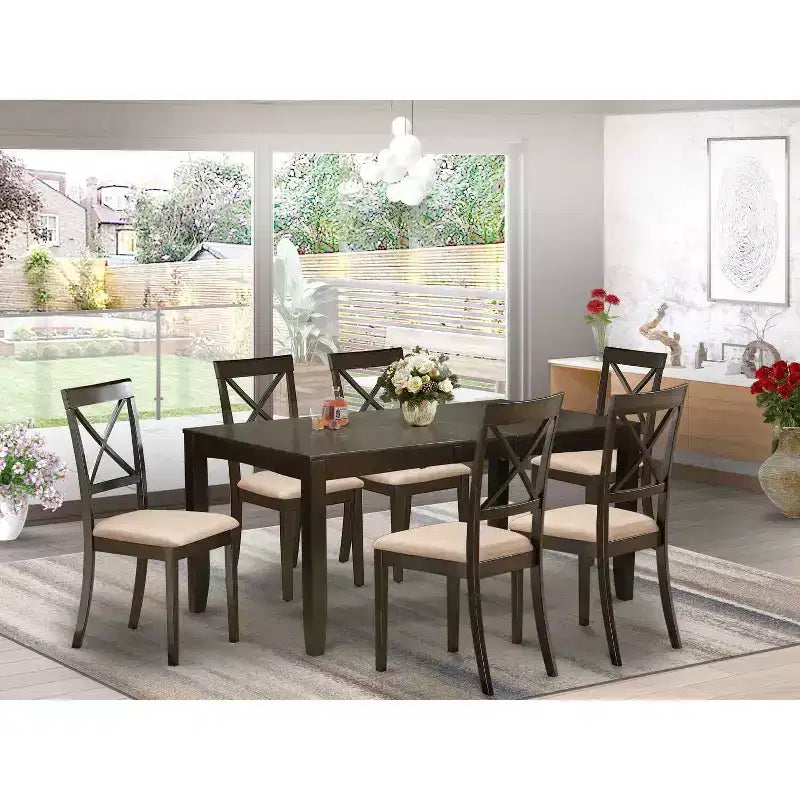 Set da pranzo rétro - Tavolo e sedie in stile rinascimentale - Arredi da cucina e sala da pranzo